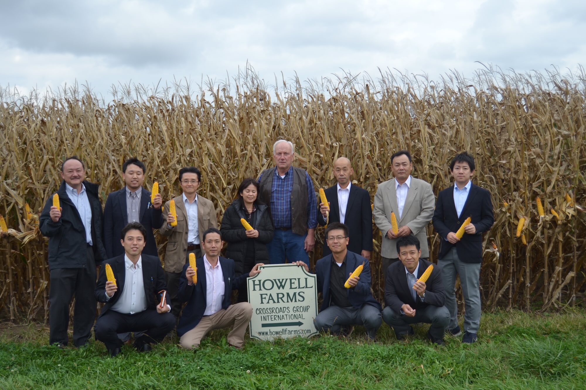 One of the Asian many grain buyers delegations the farm has hosted over the years.
